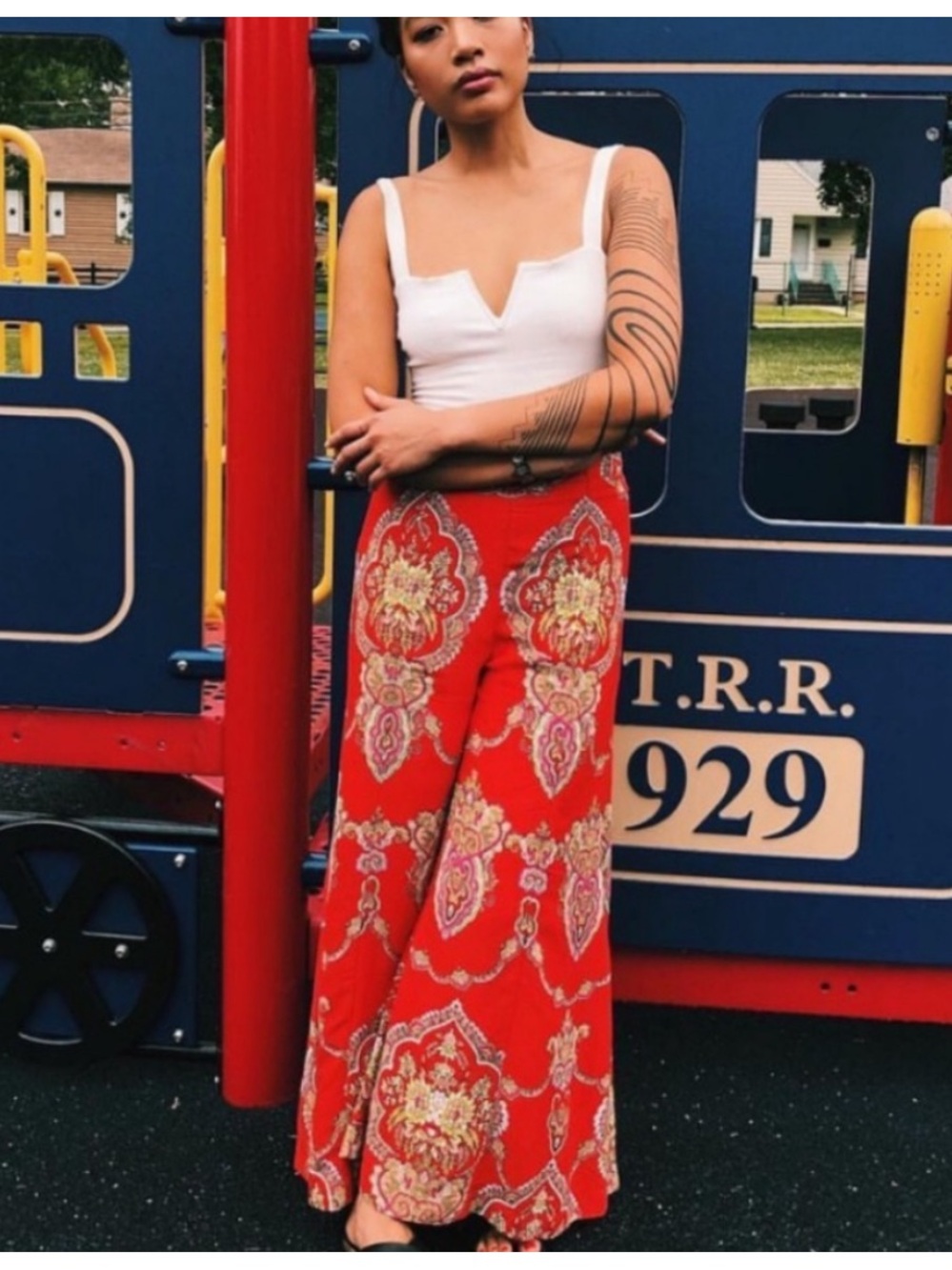 Ett:twa by Anthropologie Manon Flared Pants 2